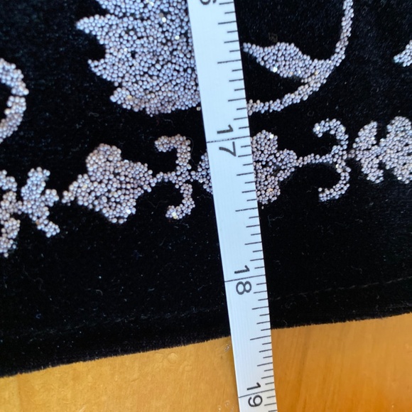 Cartise International Whimsygoth Beaded Velvet Top | Fairycore Floral Black - Picture 10 of 10